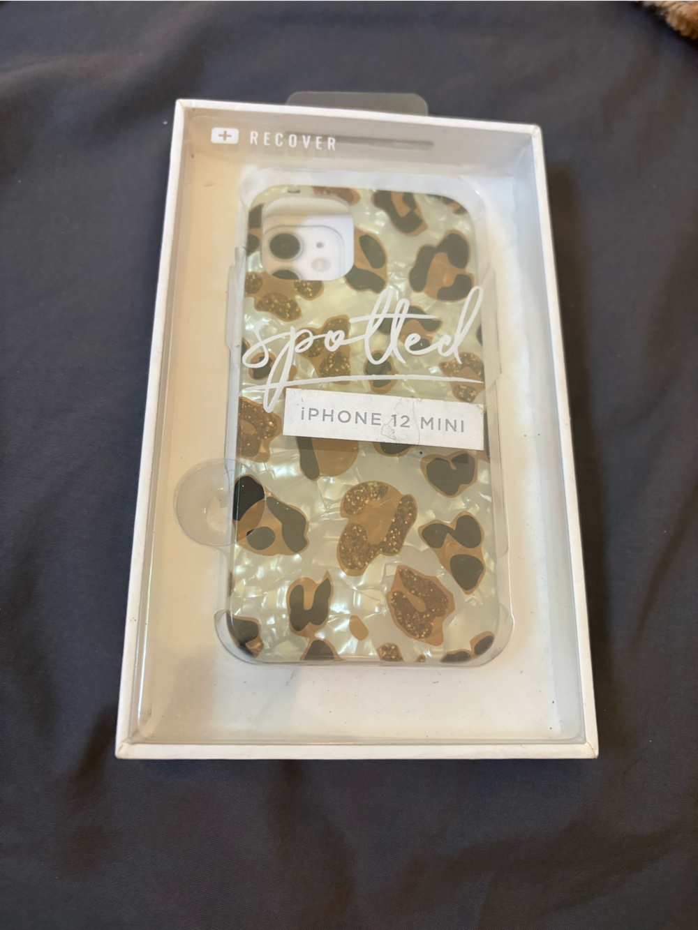 Cove Spotted Leopard Print iPhone 12 Mini Case - Gold & Black